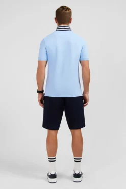 Polo Bleu Clair A Manches Courtes