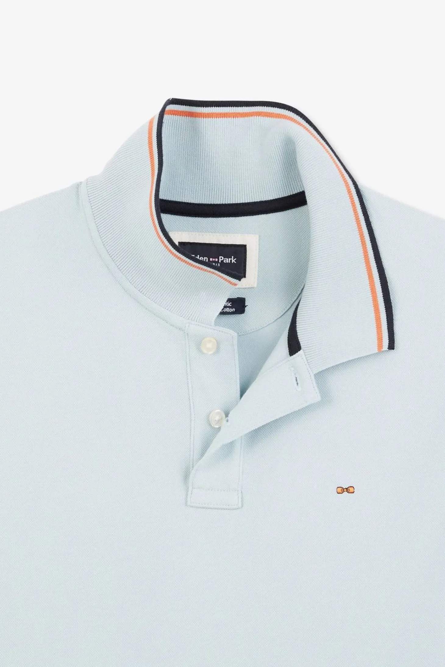 Polo Bleu Clair En Coton Pima