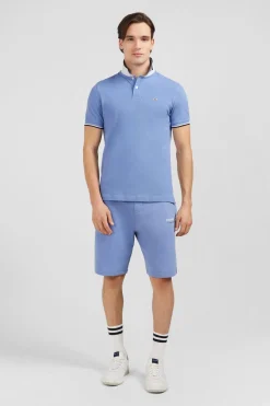 Polo Bleu Clair Manches Courtes Uni