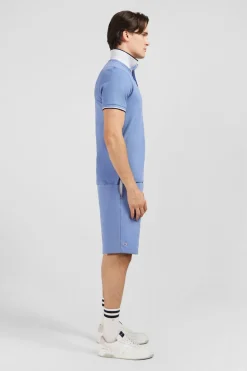 Polo Bleu Clair Manches Courtes Uni