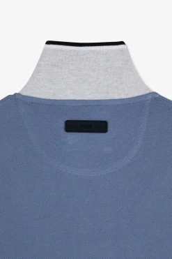 Polo Bleu Clair Manches Courtes Uni