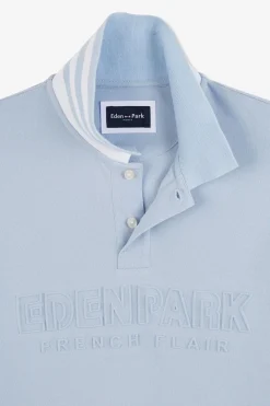 Polo Bleu Clair Manches Courtes Uni
