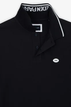 Polo Bleu Fonce A Manches Courtes