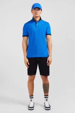 Polo Bleu Manches Courtes