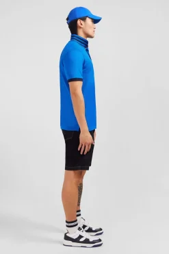 Polo Bleu Manches Courtes