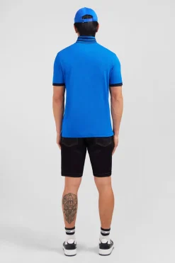 Polo Bleu Manches Courtes