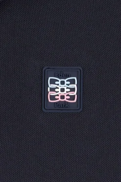 Polo Bleu Marine A Details Tricolores