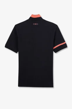 Polo Bleu Marine A Manches Courtes