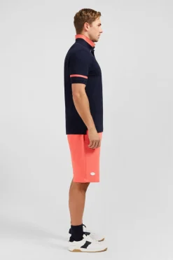 Polo Bleu Marine A Manches Courtes