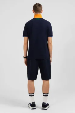 Polo Bleu Marine A Manches Courtes