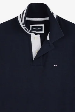 Polo Bleu Marine A Manches Courtes