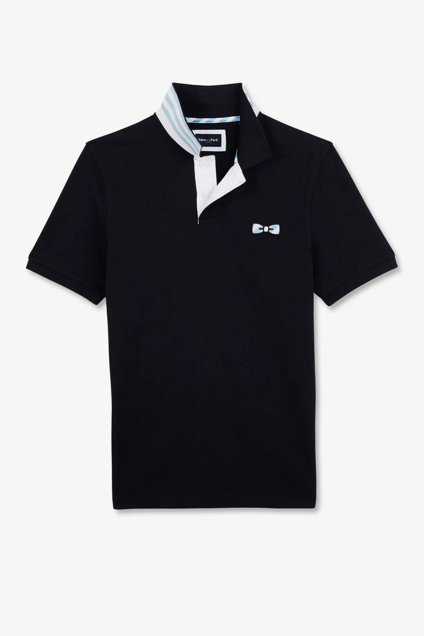 Polo Bleu Marine A Manches Courtes