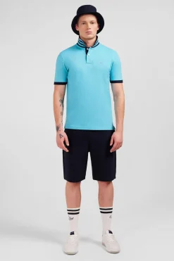 Polo Bleu Turquoise Manches Courtes