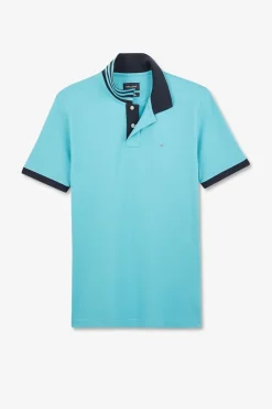 Polo Bleu Turquoise Manches Courtes