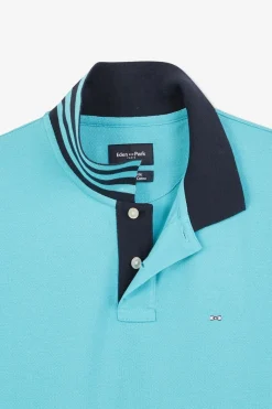Polo Bleu Turquoise Manches Courtes