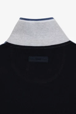 Polo Colorblock Bleu A Manches Courtes