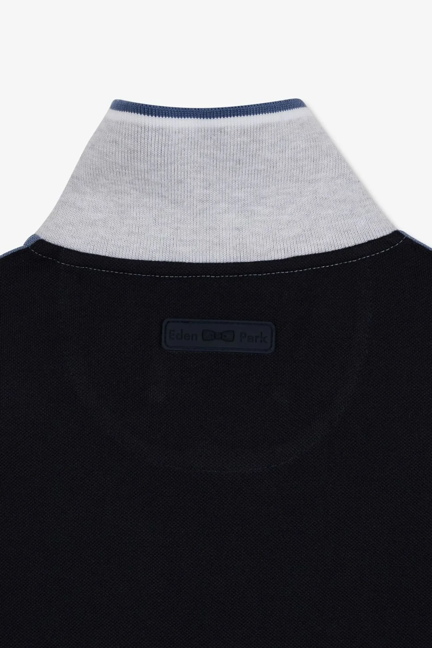 Polo Colorblock Bleu A Manches Courtes