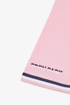 Polo Colorblock Rose En Coton Pique A Broderie Xv De France