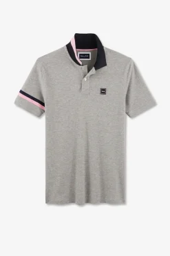 Polo Gris A Manches Courtes