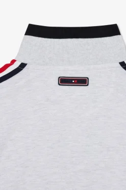 Polo Gris Chine Manches Courtes