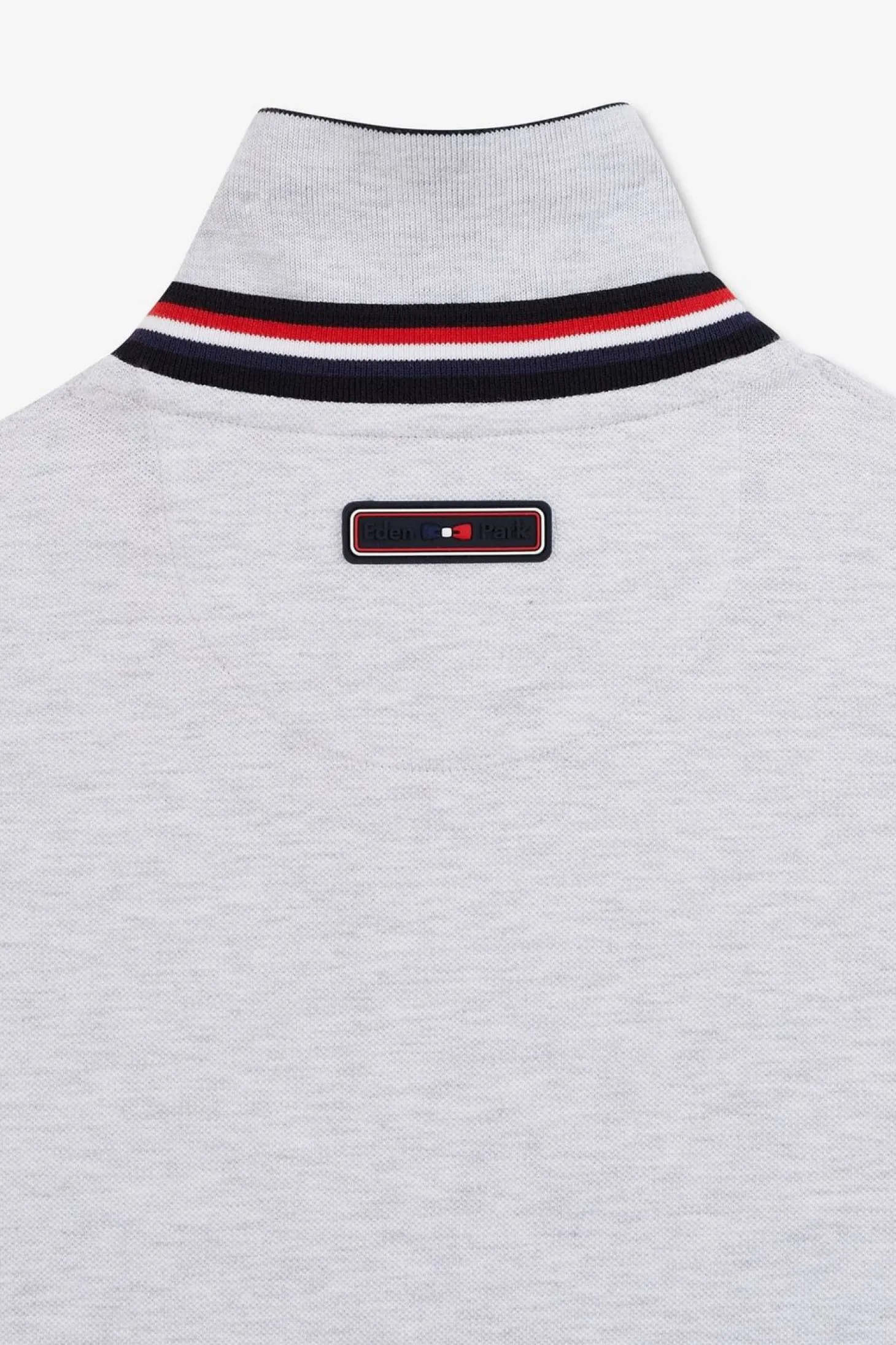 Polo Gris Colorblock Manches Courtes