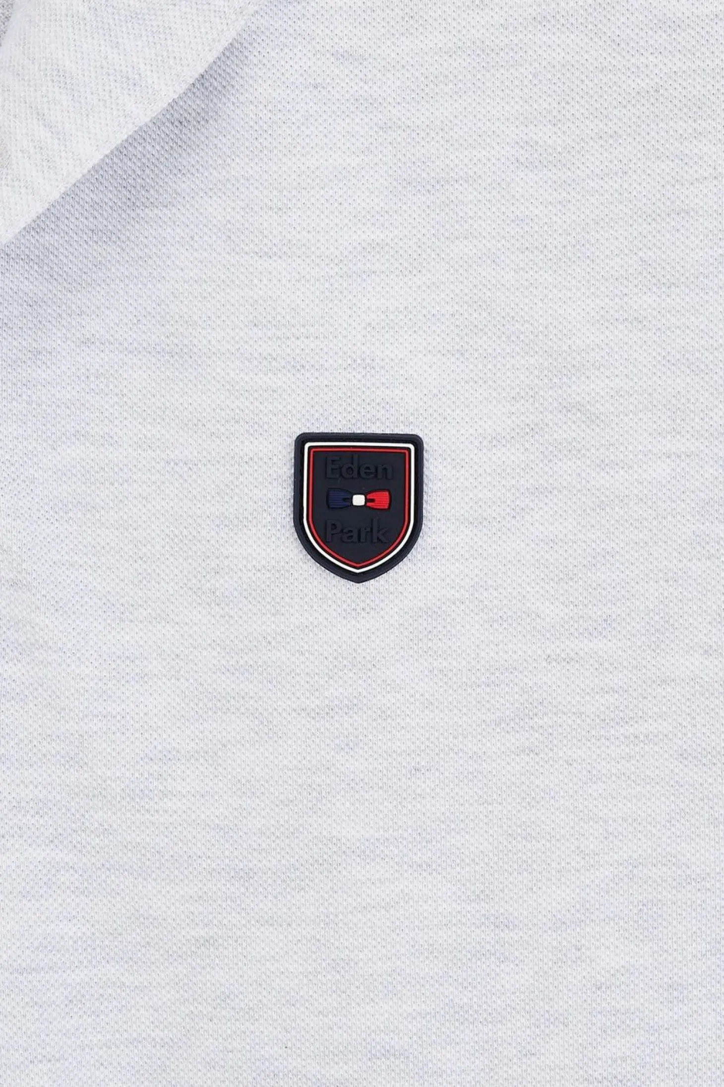 Polo Gris Colorblock Manches Courtes