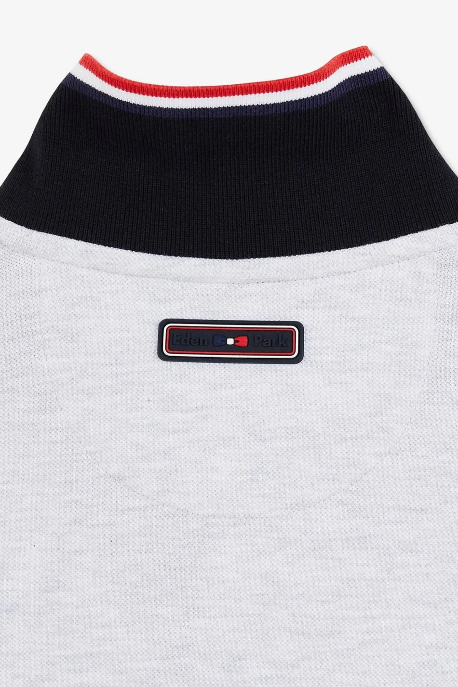 Polo Gris Colorblock Manches Courtes