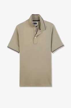 Polo Kaki En Coton Pima