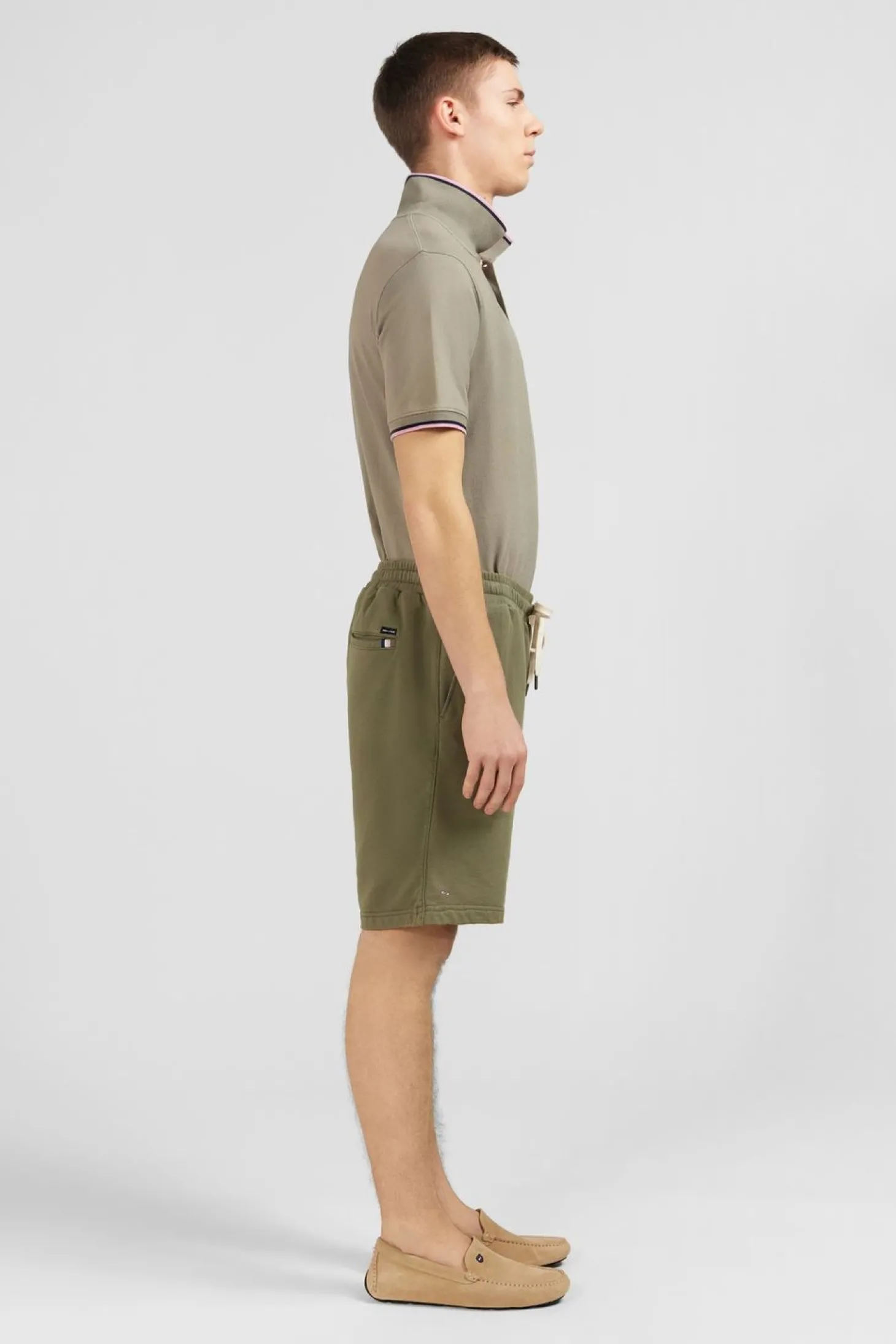 Polo Kaki En Coton Pima