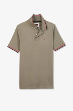 Polo Kaki En Coton Pima
