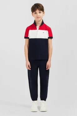 Polo Manches Courtes Tricolore Xv De France En Pique Coton