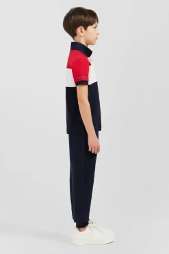 Polo Manches Courtes Tricolore Xv De France En Pique Coton
