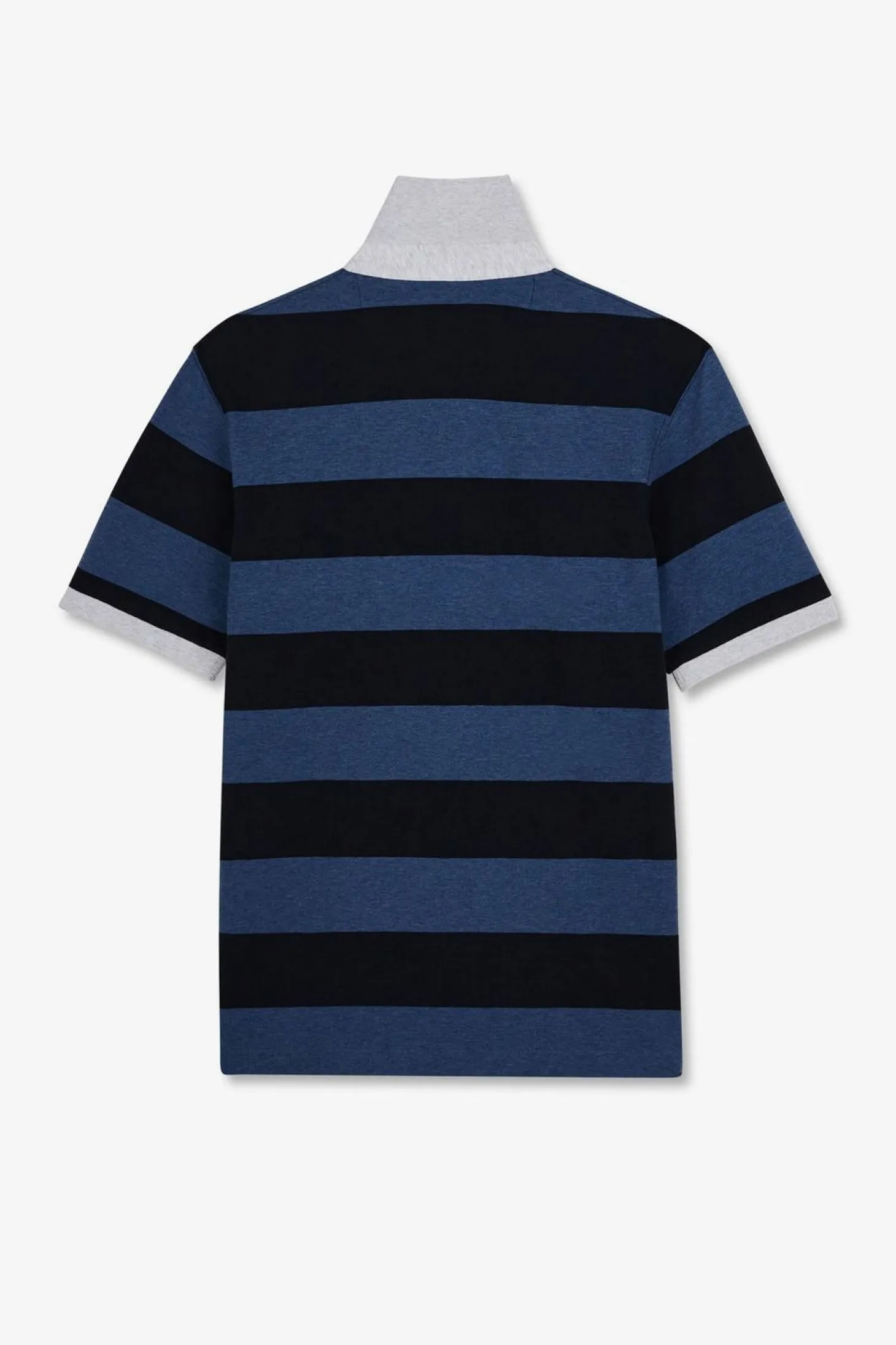 Polo Raye Bleu A Manches Courtes