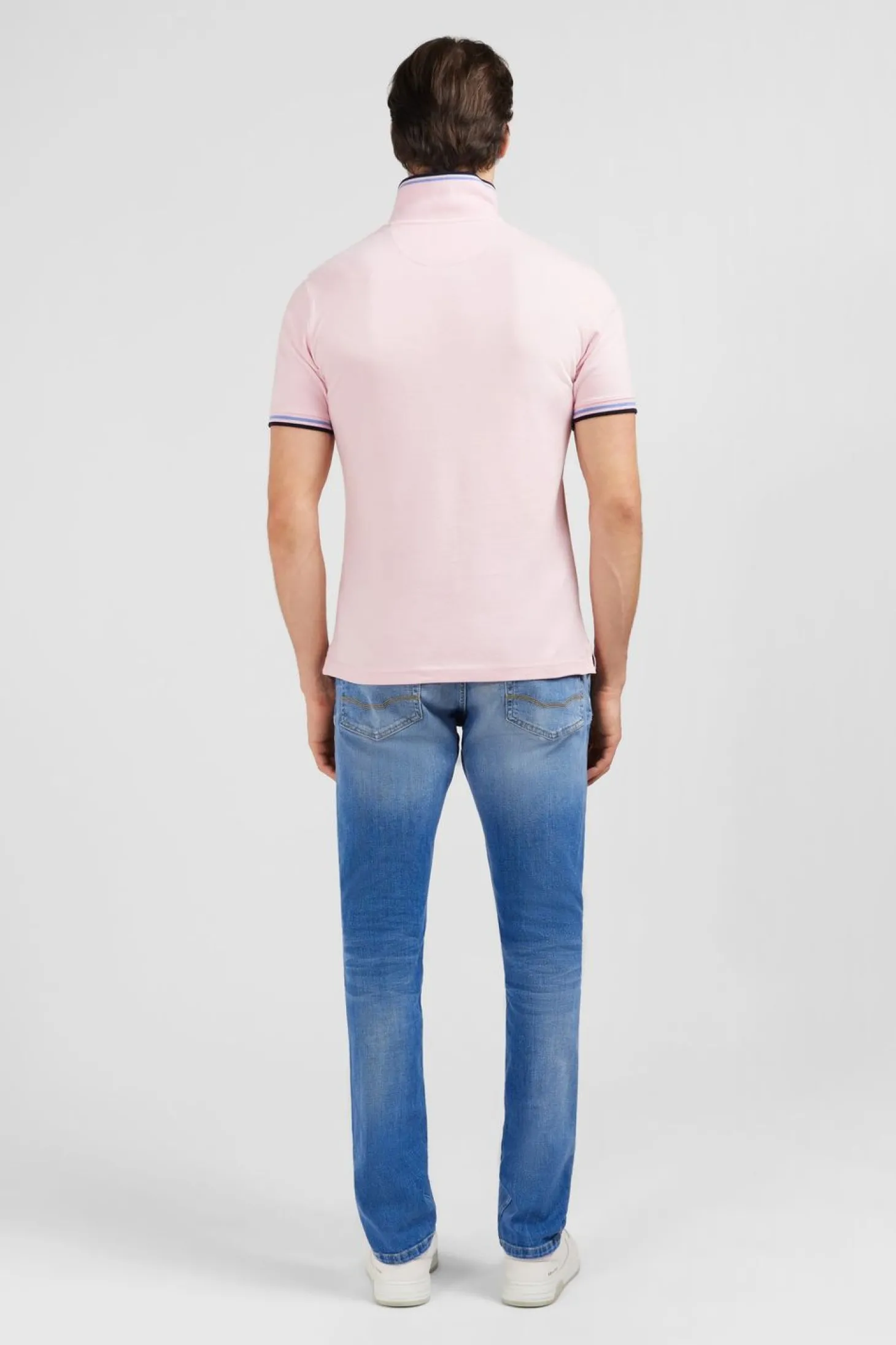 Polo Rose En Coton Pima