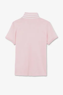 Polo Rose Manches Courtes En Coton Pima