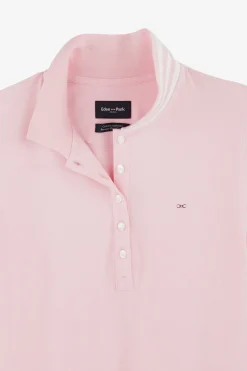 Polo Rose Manches Courtes En Coton Pima