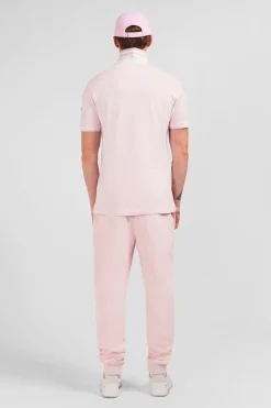 Polo Rose Manches Courtes Uni