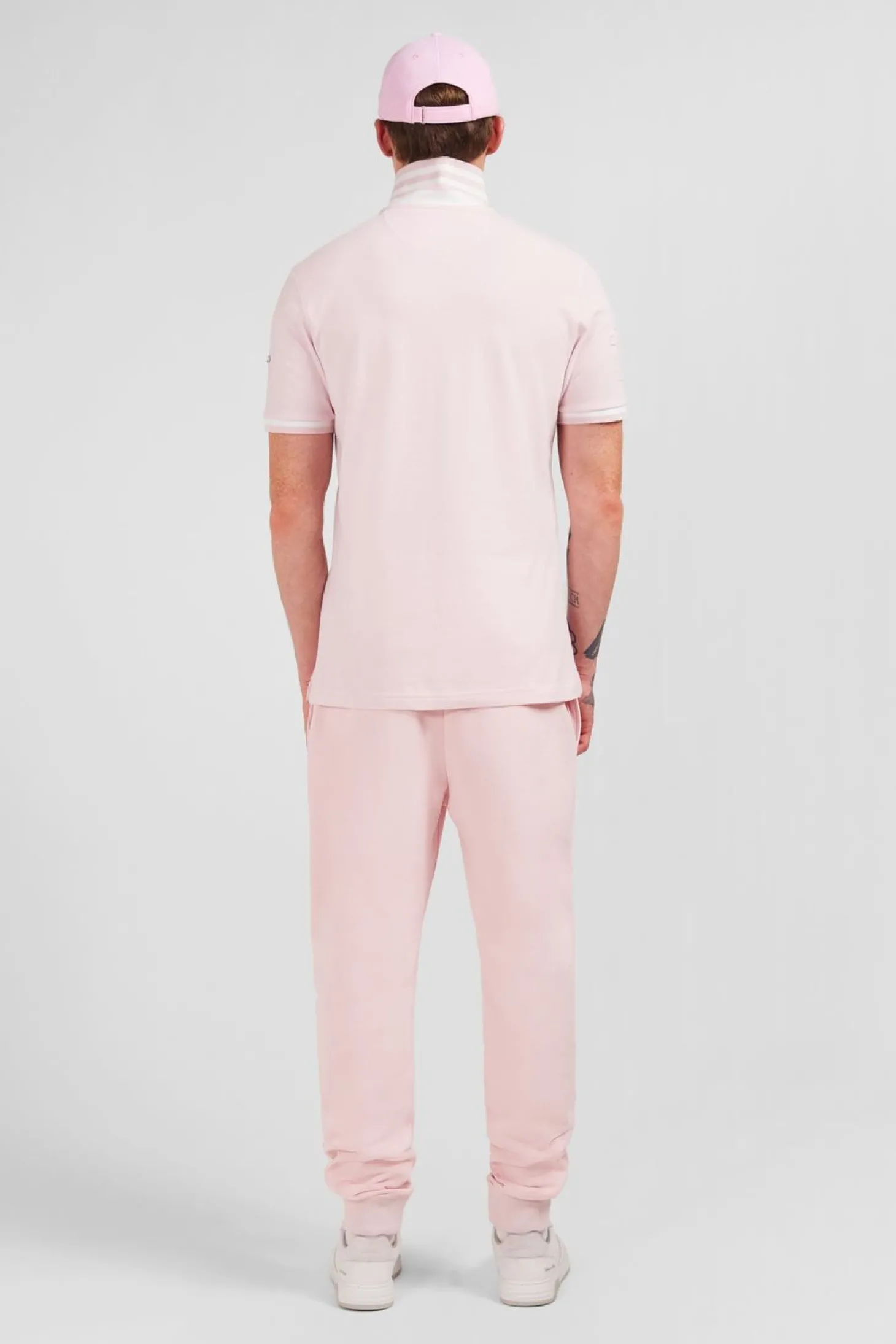 Polo Rose Manches Courtes Uni