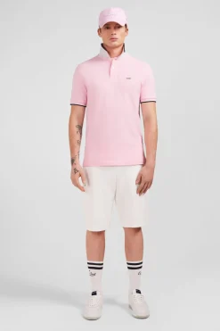 Polo Rose Manches Courtes Uni