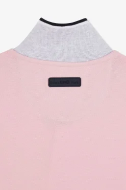 Polo Rose Manches Courtes Uni