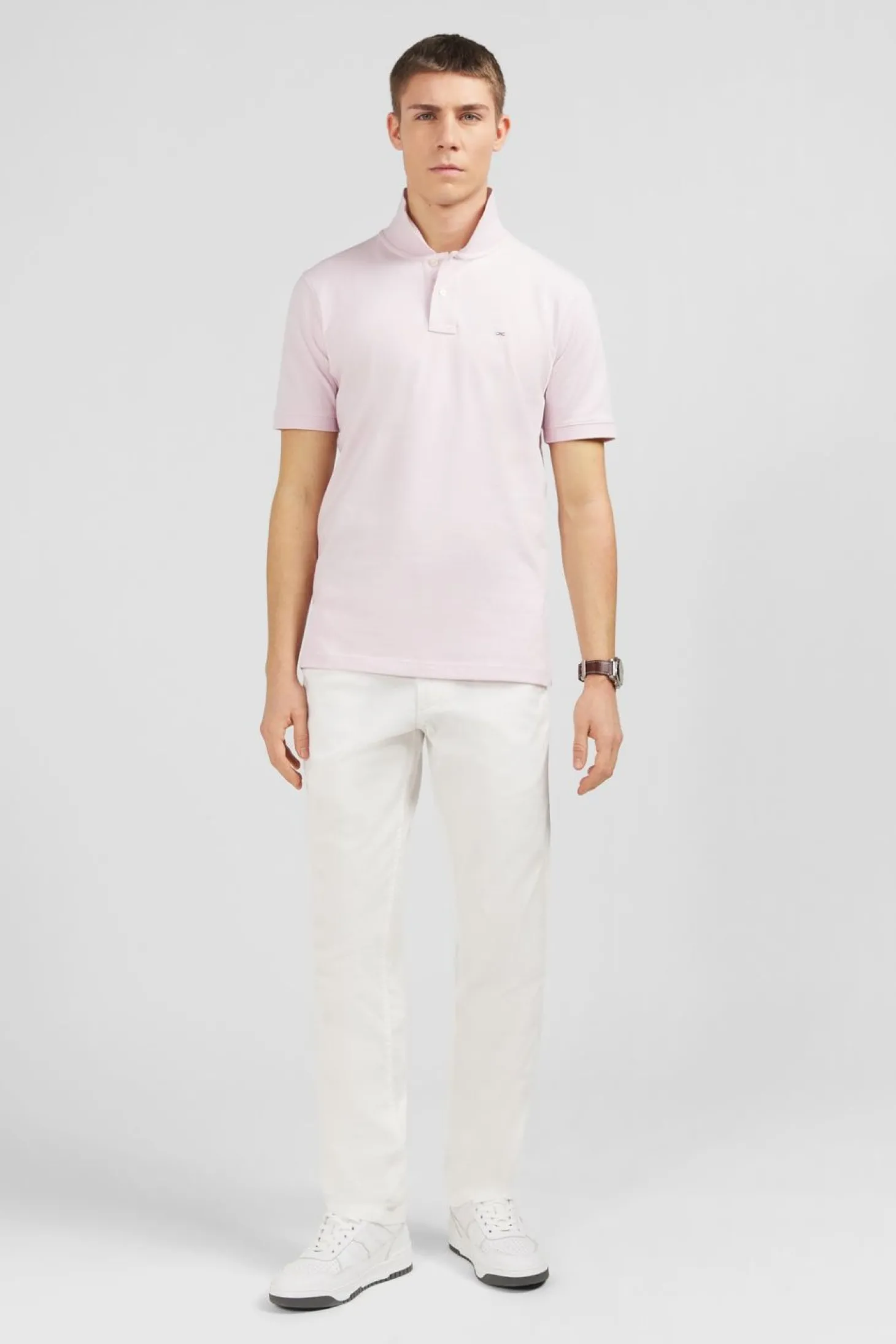 Polo Rose Uni A Manches Courtes