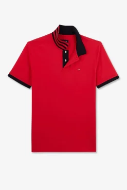 Polo Rouge Manches Courtes