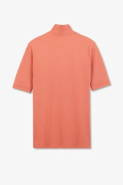 Polo Rouge Uni A Manches Courtes