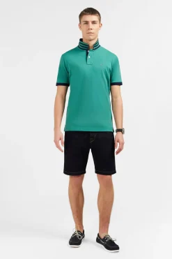 Polo Vert Manches Courtes