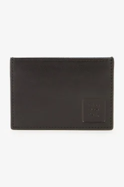 Porte-Carte En Cuir Noir