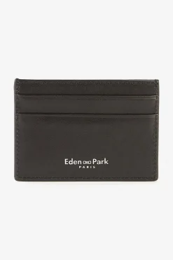 Porte-Carte En Cuir Noir