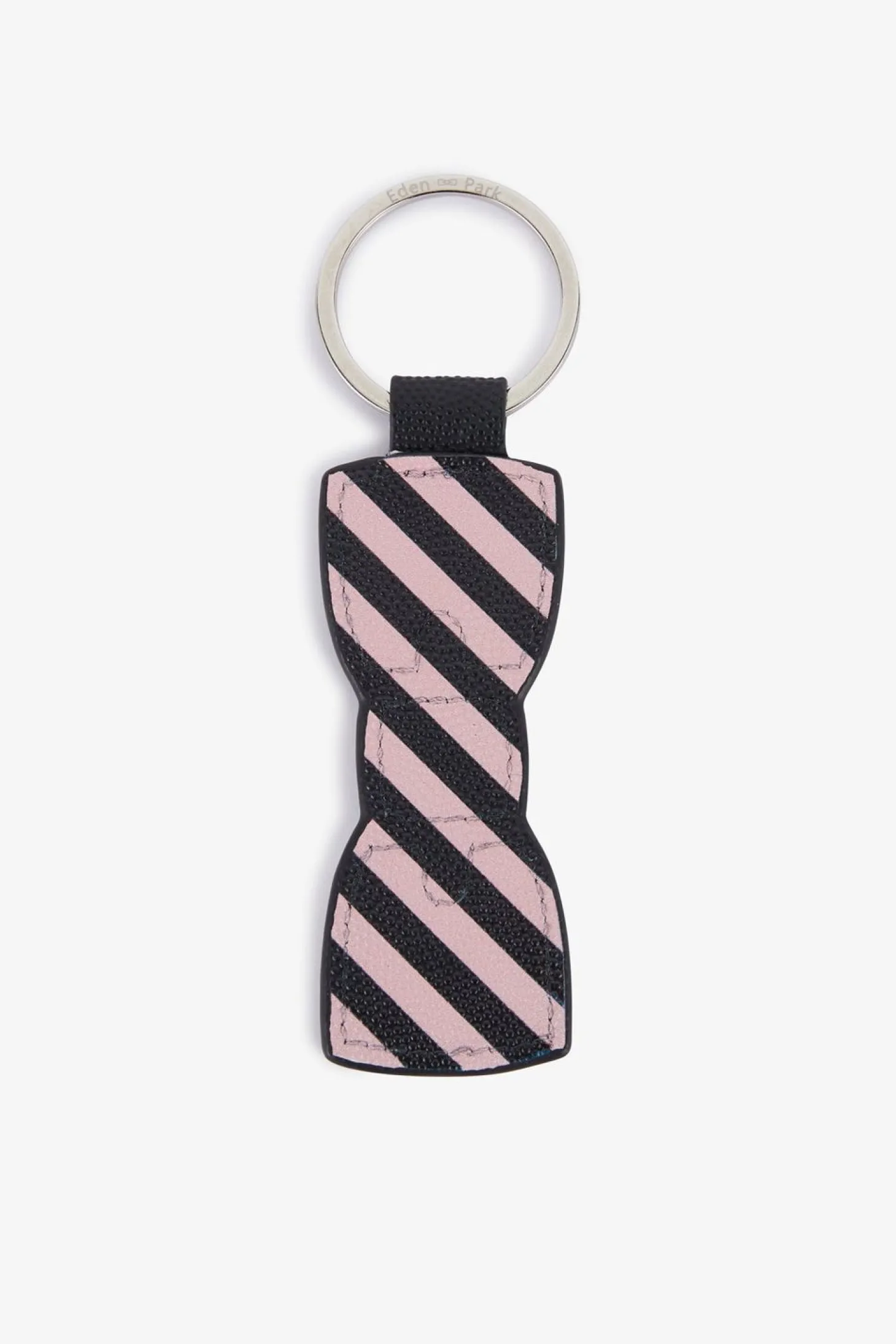 Porte-Cles A Rayures Forme Noeud Papillon