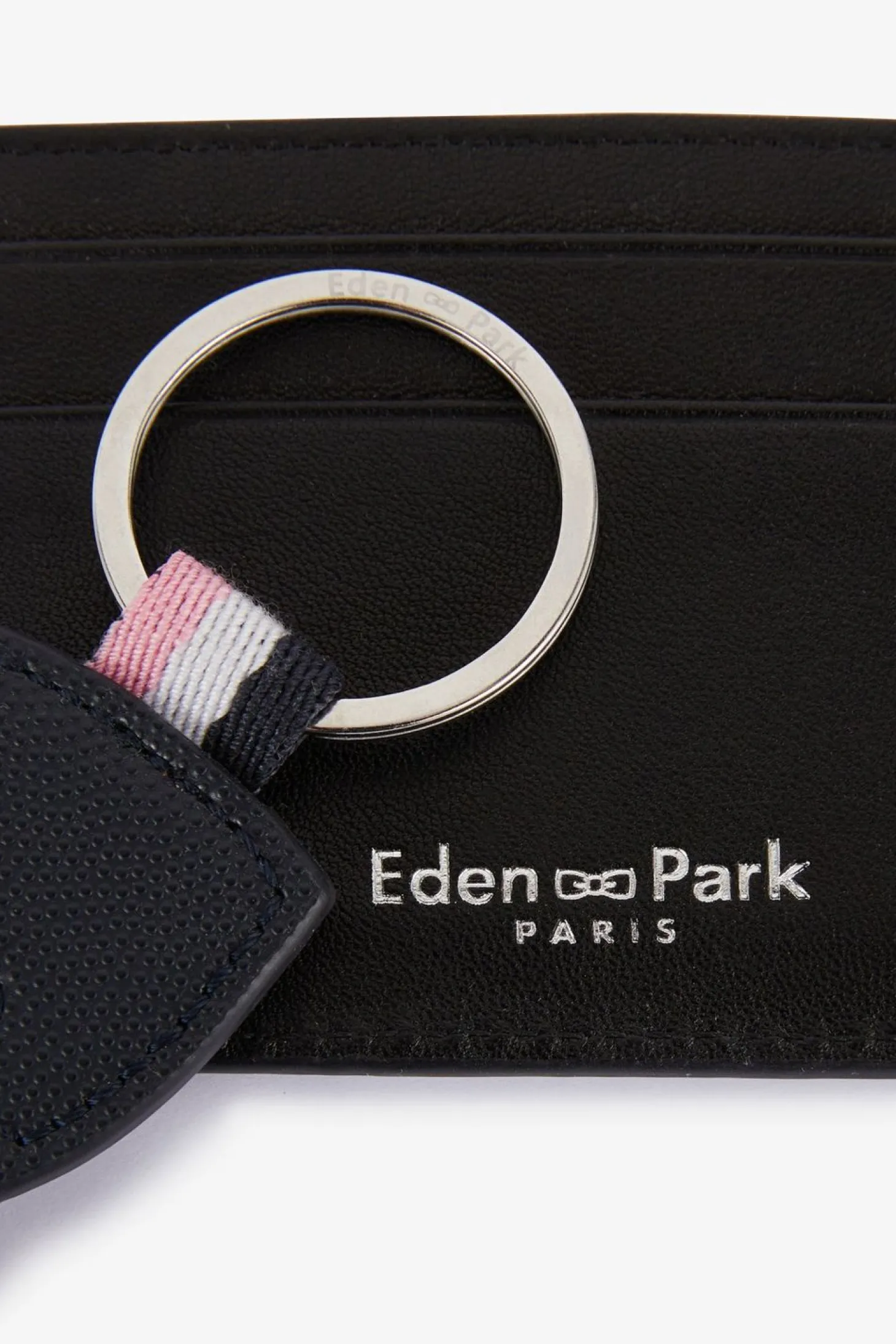 Porte-Cles Et Porte Carte Bleu Marine