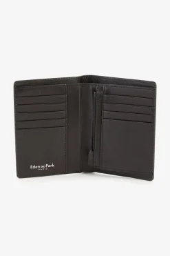 Portefeuille Forme Francais Cuir Noir