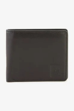 Portefeuille Forme Italien En Cuir Noir